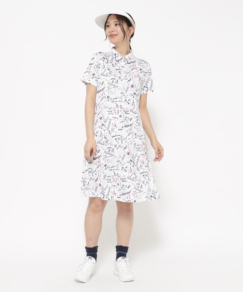 adabat（アダバット）の「UVカット/吸水速乾 クールコアサマープリントワンピース（ワンピース・レディース・ピンク系5/ブラック系その他・38/40/42）」の8枚目の写真