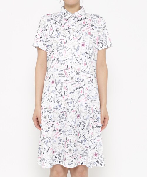 adabat（アダバット）の「UVカット/吸水速乾 クールコアサマープリントワンピース（ワンピース・レディース・ピンク系5/ブラック系その他・38/40/42）」の11枚目の写真