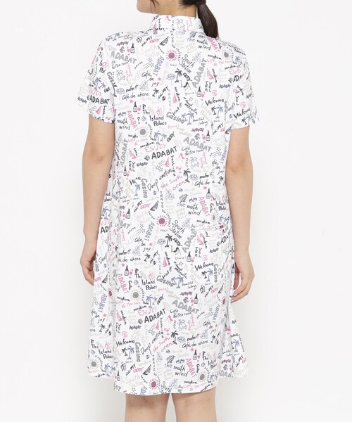 adabat（アダバット）の「UVカット/吸水速乾 クールコアサマープリントワンピース（ワンピース・レディース・ピンク系5/ブラック系その他・38/40/42）」の13枚目の写真