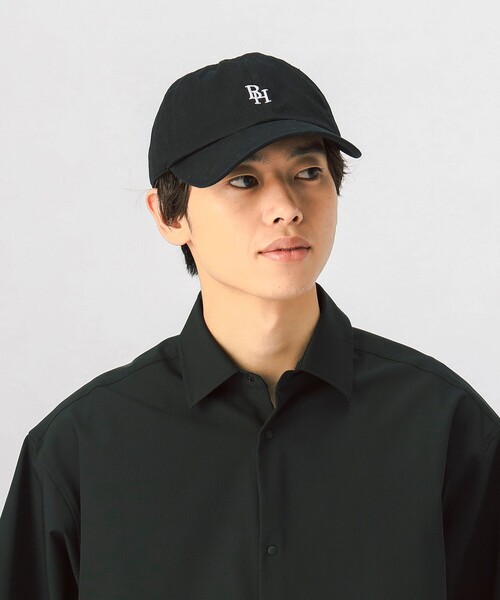 BEAMS HEART（ビームスハート）の「スモール BHロゴ ベースボールキャップ（キャップ・メンズ・ブラック/ネイビー/インディゴブルー・ONE SIZE）」の4枚目の写真