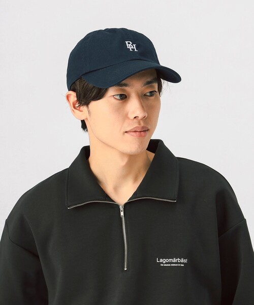 BEAMS HEART（ビームスハート）の「スモール BHロゴ ベースボールキャップ（キャップ・メンズ・ブラック/ネイビー/インディゴブルー・ONE SIZE）」の6枚目の写真
