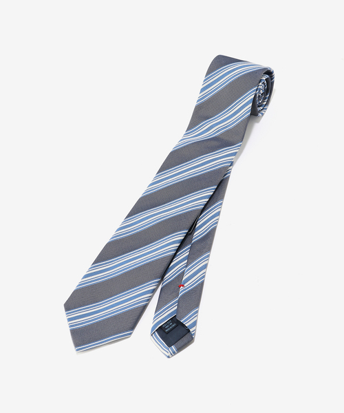 FRANCO BASSI（フランコバッシ）の「FRANCO BASSI (フランコ バッシ)マルチストライプタイ U25EE14（ネクタイ・メンズ・ネイビー/ダークブルー・FREE）」の3枚目の写真