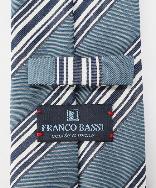 FRANCO BASSI（フランコバッシ）の「FRANCO BASSI (フランコ バッシ)マルチストライプタイ U25EE14（ネクタイ・メンズ・ネイビー/ダークブルー・FREE）」の5枚目の写真