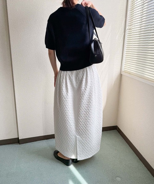 URBAN RESEARCH DOORS(アーバンリサーチドアーズ)の「ラメドット刺繍ニット(ニット/セーター・レディース・ネイビー/ホワイト系その他・MEDIUM)」の8枚目の写真