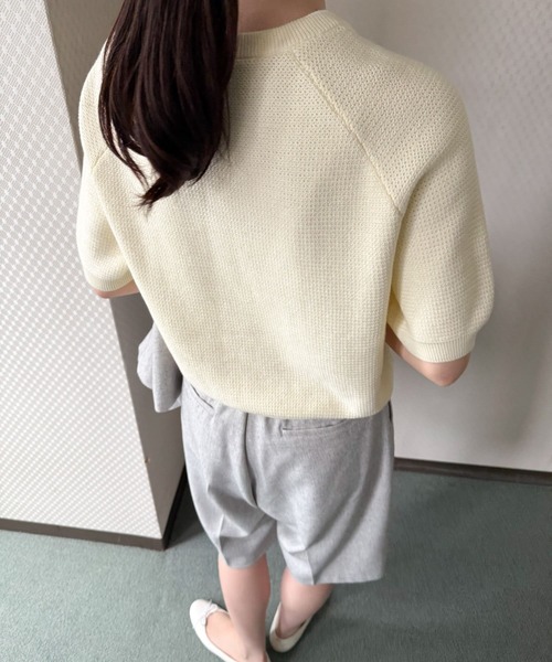 URBAN RESEARCH DOORS(アーバンリサーチドアーズ)の「ラメドット刺繍ニット(ニット/セーター・レディース・ネイビー/ホワイト系その他・MEDIUM)」の11枚目の写真