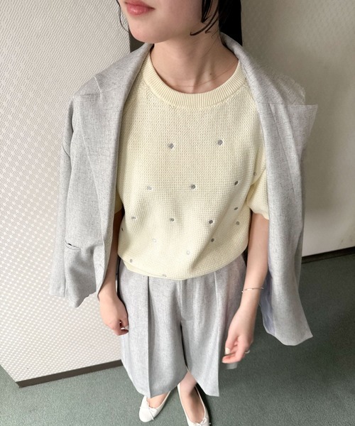 超特価セール開催！！ セール】ラメドット刺繍ニット（ニット/セーター）｜URBAN トップス