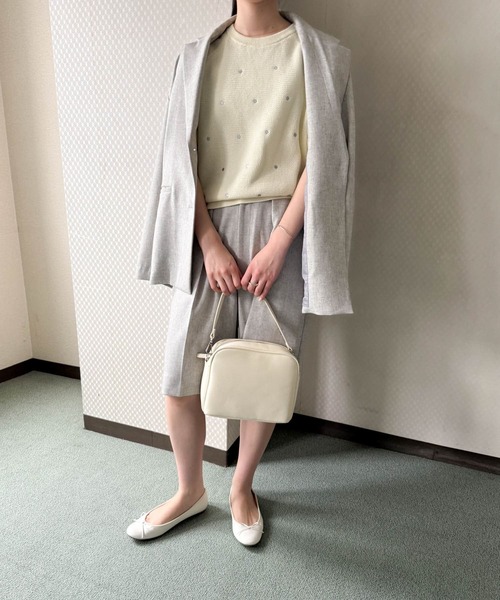 URBAN RESEARCH DOORS(アーバンリサーチドアーズ)の「ラメドット刺繍ニット(ニット/セーター・レディース・ネイビー/ホワイト系その他・MEDIUM)」の18枚目の写真