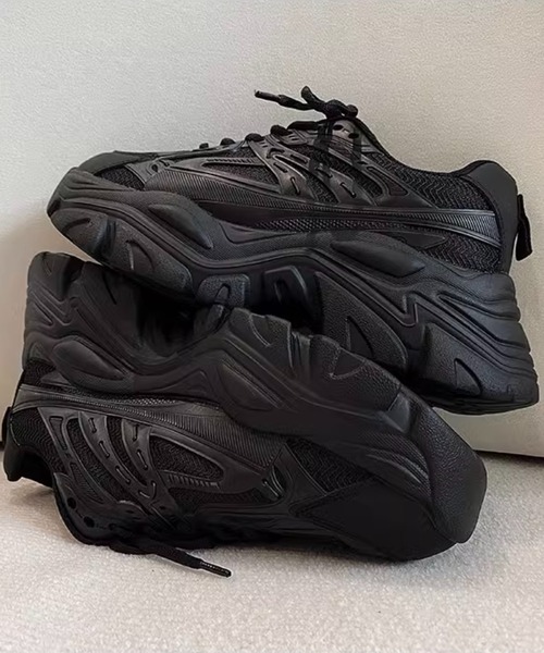 WESTBOY（ウエストボーイ）の「厚底 ダッドスニーカー WO25S5SH03【WB ORIGINALS】（スニーカー・メンズ・ブラック・42/43/44/45）」の2枚目の写真