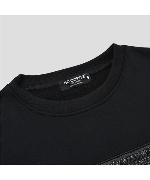 NO COFFEE（ノーコーヒー）の「シレーボックス クルーネックスウェット（スウェット・メンズ・グレー/ブラック・MEDIUM/LARGE/X-LARGE）」の6枚目の写真