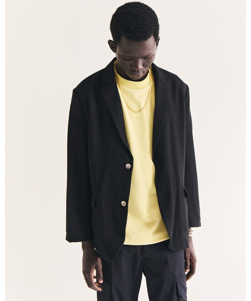 FACTOTUM(ファクトタム)の「【FACTOTUM】Rayon Slab Relax JK(テーラードジャケット・メンズ・ダークグレー/ブラック・44/46/48)」の1枚目の写真