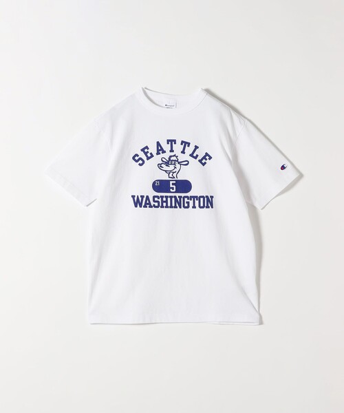 Champion(チャンピオン)の「Champion:〈洗濯機可能〉クルーネック カレッジ ロゴ TEE 25SS(Tシャツ/カットソー・レディース・グレー/ホワイト/ダークグレー・ONE SIZE)」の16枚目の写真