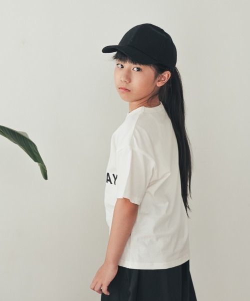 ZERO standerd（ゼロスタンダード）の「ZERO standard/ゼロスタンダード TODAY　Tシャツ（Tシャツ/カットソー・キッズ・チャコールグレー/オフホワイト/アイボリー・110cm/120cm/130cm/140cm/150cm/160cm/100cm）」の5枚目の写真