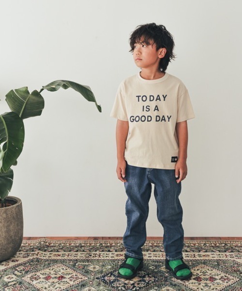 ZERO standerd（ゼロスタンダード）の「ZERO standard/ゼロスタンダード TODAY　Tシャツ（Tシャツ/カットソー・キッズ・チャコールグレー/オフホワイト/アイボリー・110cm/120cm/130cm/140cm/150cm/160cm/100cm）」の8枚目の写真