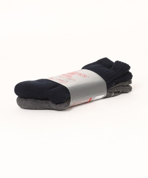 HANES（ヘインズ）の「【Hanes/ヘインズ】クルーソックス2P（ソックス/靴下・メンズ・ホワイト/ブラック/ネイビー・SMALL/MEDIUM）」の16枚目の写真