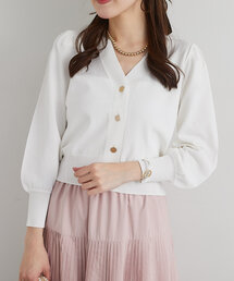 クールタッチUVクロップドカーディガン