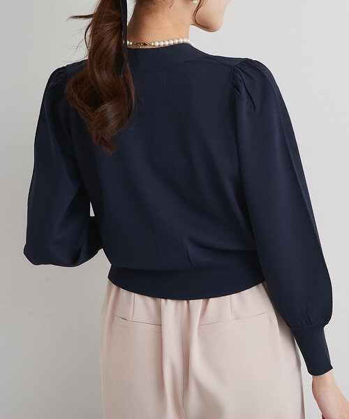 La boutique BonBon（ラブティックボンボン）の「クールタッチUVクロップドカーディガン（カーディガン/ボレロ・レディース・ブラック/サックスブルー/ホワイト/ピンク/ネイビー・FREE）」の19枚目の写真