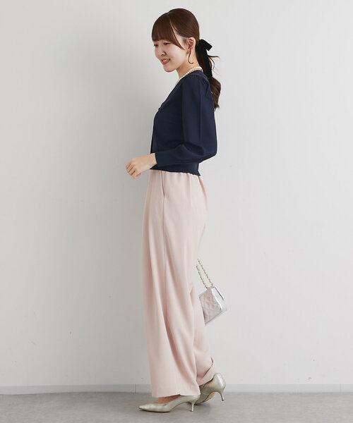 La boutique BonBon（ラブティックボンボン）の「クールタッチUVクロップドカーディガン（カーディガン/ボレロ・レディース・ブラック/サックスブルー/ホワイト/ピンク/ネイビー・FREE）」の21枚目の写真