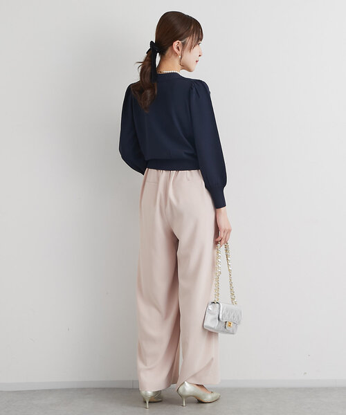 La boutique BonBon（ラブティックボンボン）の「クールタッチUVクロップドカーディガン（カーディガン/ボレロ・レディース・ブラック/サックスブルー/ホワイト/ピンク/ネイビー・FREE）」の22枚目の写真