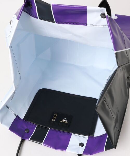 TOGA（トーガ）の「TOGA Logo toto bag（トートバッグ・レディース・ライトグレー/パープル・FREE）」の7枚目の写真