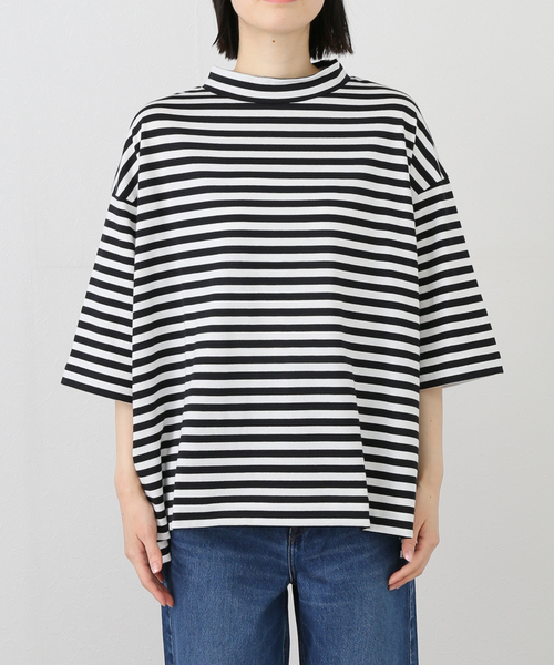 JOURNAL STANDARD LUXE(ジャーナルスタンダード ラックス)の「クラシックテンジク モックプルオーバー(Tシャツ/カットソー・レディース・ブラック/ホワイト/ネイビー/ブラックミックス・FREE)」の17枚目の写真