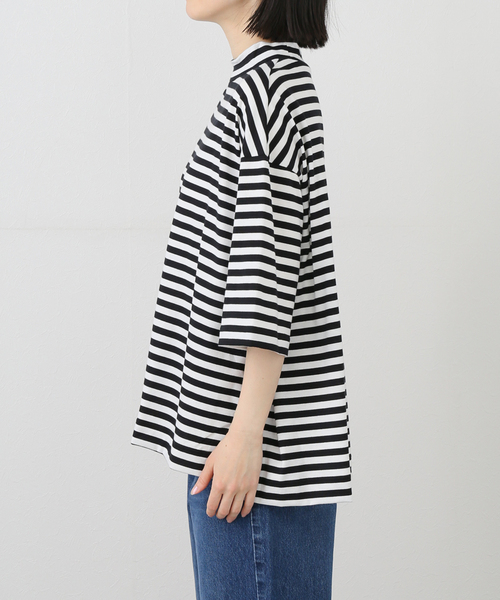 JOURNAL STANDARD LUXE(ジャーナルスタンダード ラックス)の「クラシックテンジク モックプルオーバー(Tシャツ/カットソー・レディース・ブラック/ホワイト/ネイビー/ブラックミックス・FREE)」の18枚目の写真