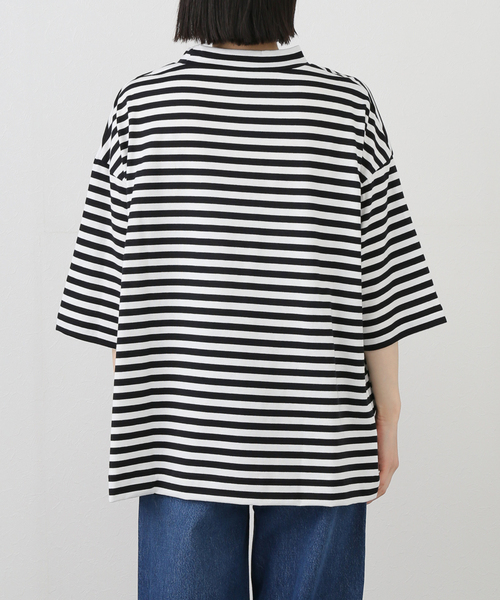 JOURNAL STANDARD LUXE(ジャーナルスタンダード ラックス)の「クラシックテンジク モックプルオーバー(Tシャツ/カットソー・レディース・ブラック/ホワイト/ネイビー/ブラックミックス・FREE)」の19枚目の写真