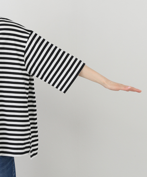 JOURNAL STANDARD LUXE(ジャーナルスタンダード ラックス)の「クラシックテンジク モックプルオーバー(Tシャツ/カットソー・レディース・ブラック/ホワイト/ネイビー/ブラックミックス・FREE)」の21枚目の写真