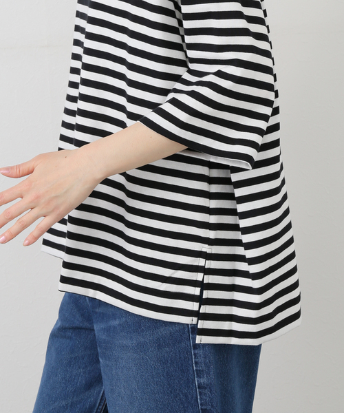 JOURNAL STANDARD LUXE(ジャーナルスタンダード ラックス)の「クラシックテンジク モックプルオーバー(Tシャツ/カットソー・レディース・ブラック/ホワイト/ネイビー/ブラックミックス・FREE)」の22枚目の写真