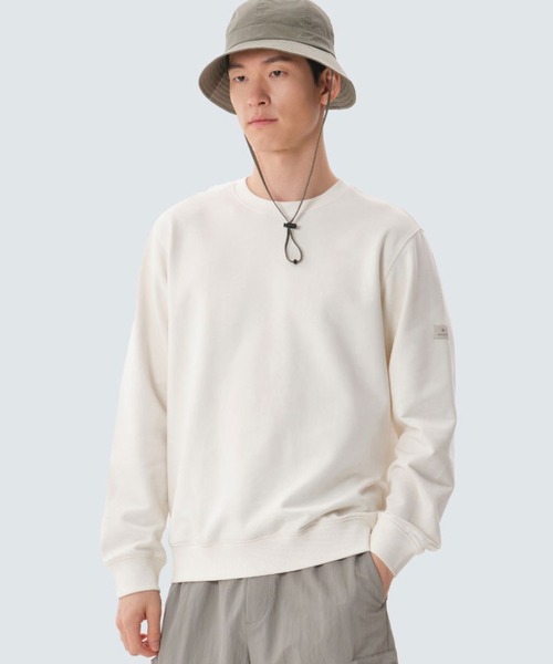 Snow Peak(スノーピーク)の「Snow Peak / Jersey Basic Sweatshirt スウェット トレーナー(スウェット・メンズ・チャコール/グレー/アイボリー/カーキ・M/XL/L)」の2枚目の写真