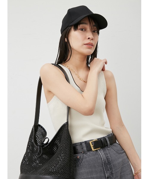 Mila Owen（ミラオーウェン）の「ロゴ刺繍バックル付きキャップ（キャップ・レディース・ブラック/ブラウン/ネイビー/チェック・FREE）」の16枚目の写真