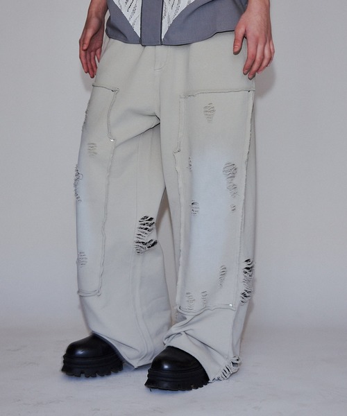 セール】Urban grunge double knee sweatpants/アーバングランジ
