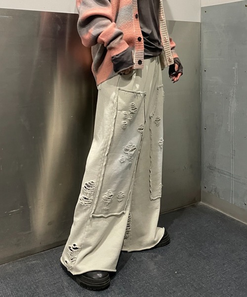 セール】Urban grunge double knee sweatpants/アーバングランジ
