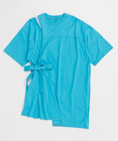 tシャツ Cutting Oversized T-shirt/カッティングオーバーTシャツ「MAISON SPECIAL/メゾンスペシャル」 レディー Cutting Oversized T-shirt/カッティングオーバーTシャツ