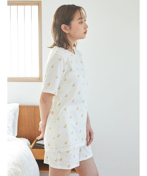 gelato pique（ジェラートピケ）の「バナナ柄ショートパンツ（ルーム