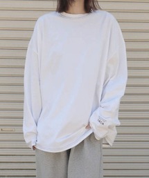 YACA | logo print stitch L/S t-shirt/ロゴプリントステッチロングスリーブT【unisex item】(Tシャツ/カットソー)