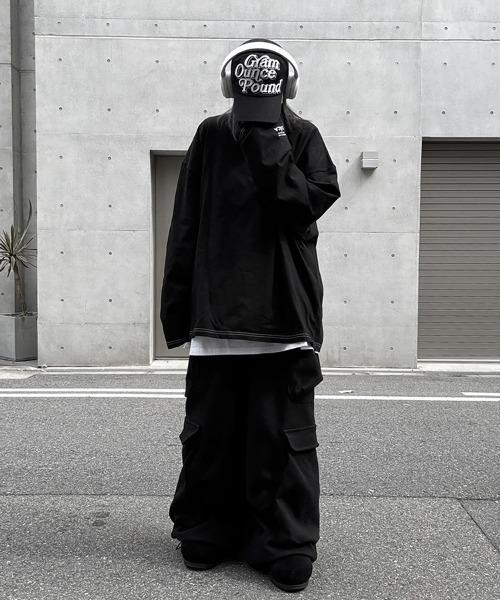 YACA(ヤーカ)の「logo print stitch L/S t-shirt/ロゴプリントステッチロングスリーブT【unisex item】(Tシャツ/カットソー・レディース・ホワイト/ブラック・FREE)」の10枚目の写真