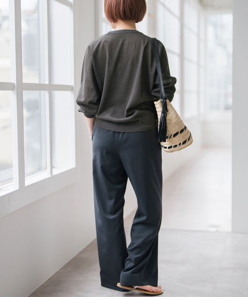 Spick & Span(スピックアンドスパン)の「チェーンステッチシアーロゴニット(ニット/セーター・レディース・チャコールグレー/アイボリー・FREE)」の22枚目の写真