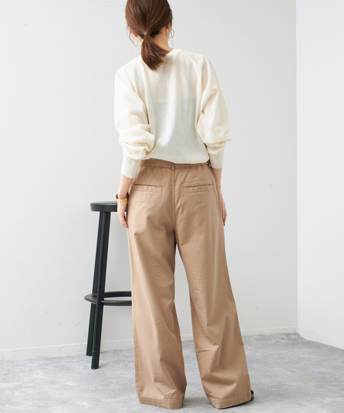 Spick & Span(スピックアンドスパン)の「チェーンステッチシアーロゴニット(ニット/セーター・レディース・チャコールグレー/アイボリー・FREE)」の15枚目の写真