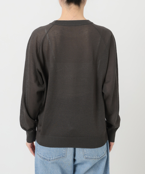 Spick & Span(スピックアンドスパン)の「チェーンステッチシアーロゴニット(ニット/セーター・レディース・チャコールグレー/アイボリー・FREE)」の12枚目の写真