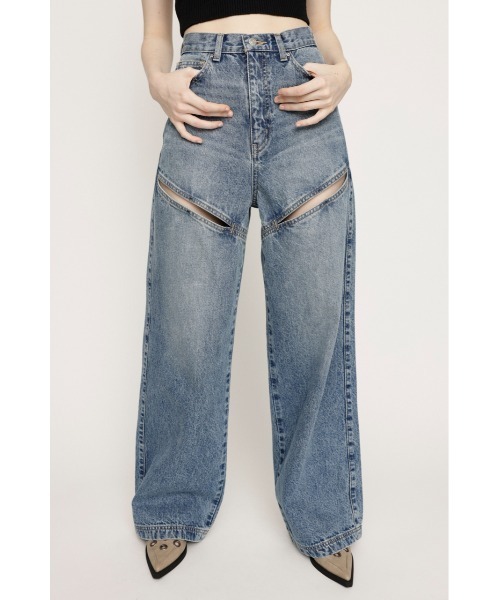 SLY J/W HOLE TUCK PT-E デニム SLY J／W HOLE TUCK PT-E BLK -ファッション通販 FASHION WALKER