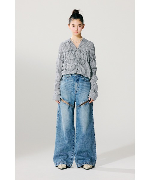 SLY（スライ）の「J/W HOLE TUCK PT ジャスト ウエスト ホール
