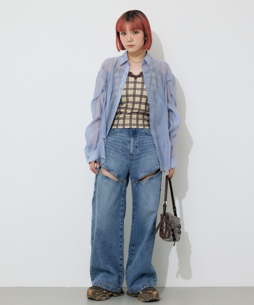 SLY（スライ）の「J/W HOLE TUCK PT ジャスト ウエスト ホール