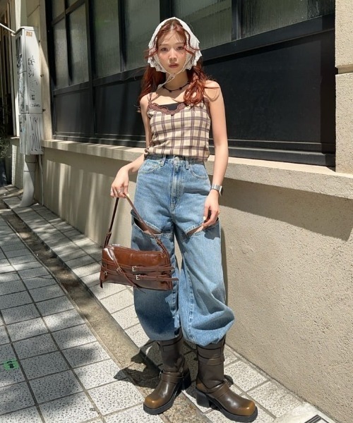 SLY J/W HOLE TUCK PTジャスト ウエスト ホールタックパンツ セール】J/W HOLE TUCK PT ジャスト ウエスト ホール タック