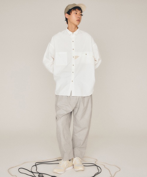 sneeuw（スニュウ）の「タックドローパンツ（その他パンツ・レディース・ブラック/グレー/ブルー・1/3）」の4枚目の写真