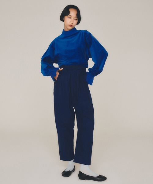 sneeuw（スニュウ）の「タックドローパンツ（その他パンツ・レディース・ブラック/グレー/ブルー・1/3）」の9枚目の写真