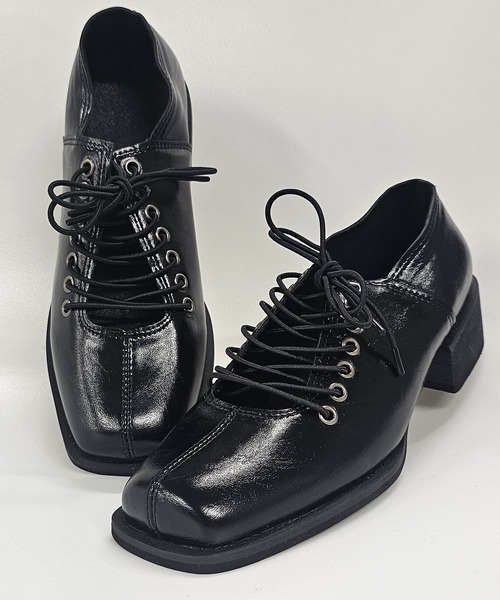 ANOTHER S(アナザーエス)の「バレエコアスクエアーローファー(ローファー・レディース・アイボリー/ブラック・37/38/39)」の5枚目の写真