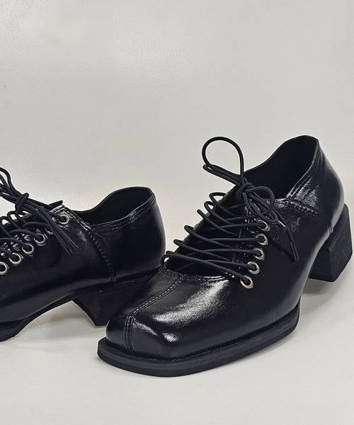 ANOTHER S(アナザーエス)の「バレエコアスクエアーローファー(ローファー・レディース・アイボリー/ブラック・37/38/39)」の6枚目の写真