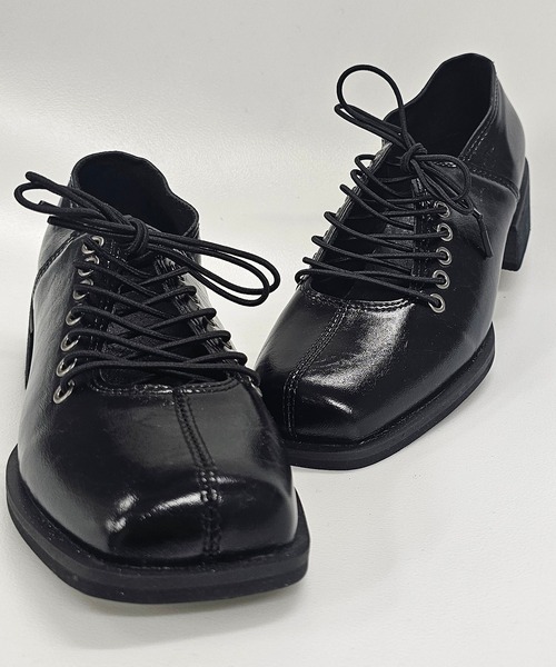 ANOTHER S(アナザーエス)の「バレエコアスクエアーローファー(ローファー・レディース・アイボリー/ブラック・37/38/39)」の8枚目の写真