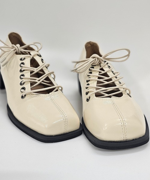 ANOTHER S(アナザーエス)の「バレエコアスクエアーローファー(ローファー・レディース・アイボリー/ブラック・37/38/39)」の15枚目の写真