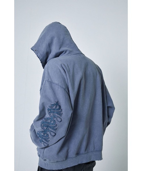 フーディー｜Studs Cross Patch Zip Hoodie｜SUPPLIER（パーカー